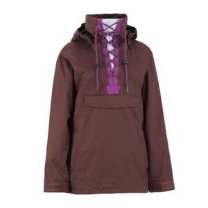 AIRBLASTER Glacier Collection Papoose Pullover Mahogany Hooded Ski Snow Jacket